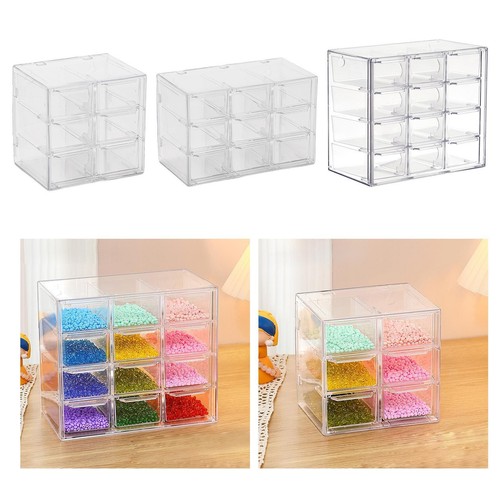 HshDUti Lot De 4 Boîtes De Rangement Minimalistes En Acrylique Transparent Avec Couvercle Pour Présentation De Bijoux, Desserts, Bonbons, Figurines D'action 6,5 X 6,5 Cm