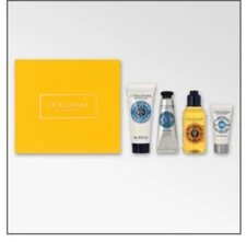 L'OCCITANE EN PROVENCE ON THE GO SHEA ESSENTIALS SET CREAM LOTION OIL 4 PIECE