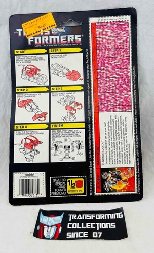 Transformers Original G1 1988 Triggerbot Backstreet MOSC Sealed - Picture 2 of 2