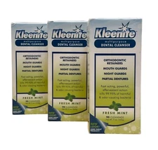 Kleenite Dental Cleanser Fresh Mint, Fresh Mint 9 Oz, Pack of 3