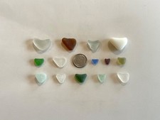 Genuine Beach Sea Glass Perfectly Heart-shaped Beautiful Colors Surf-tumbled