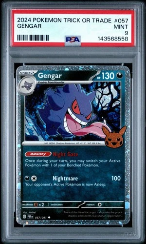 2024 POKEMON TRICK OR TRADE #057 GENGAR PSA 9