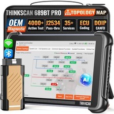 Thinkcar THINKSCAN 689BT Diagnoseger&auml;t OBD2 J2534 ECU Coding 8 Zoll Bidirectiona