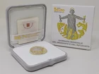 2020 VATICAN 5 EURO COMMEMORATIVE DAY. SILVER AND GOLD PROOF REFUGEE MF136299