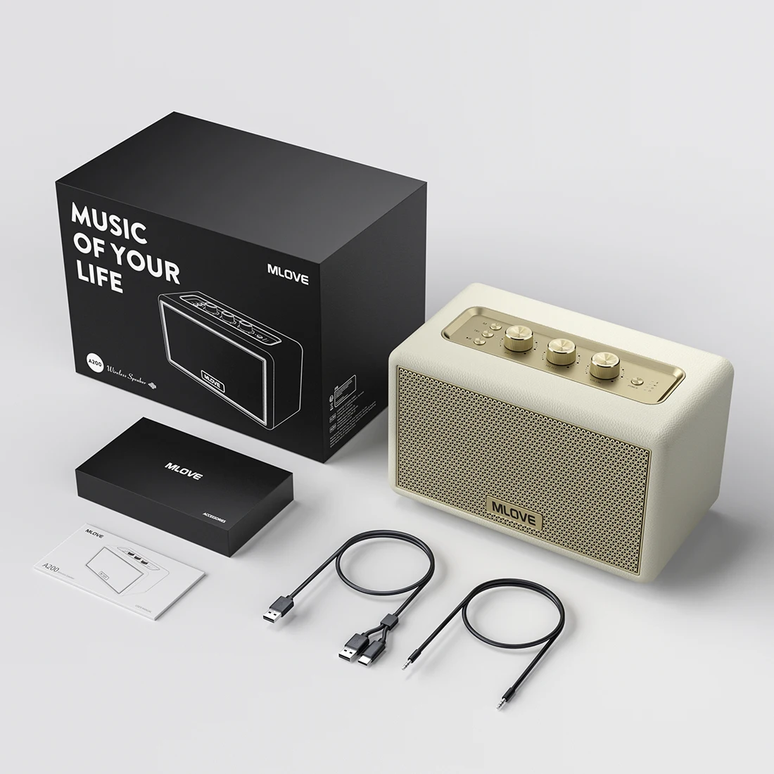 A200 Portable Bluetooth 5.3 Speaker with 24-Hour Battery Life