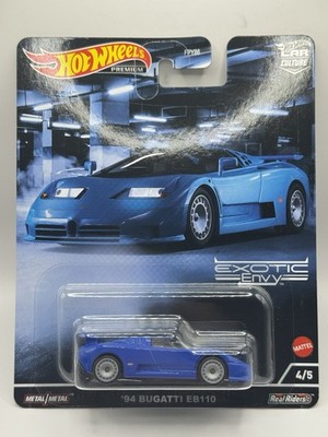 Hot Wheels Premium Car Culture '94 Bugatti EB110 - 1:64 Diecast Car Real Riders