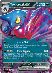 Toxicroak ex - 131/198 Scarlet & Violet Base Set Double Rare Holo
