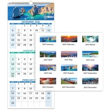 2027 Calendar - Jan. 2027 - Dec. 2027, 3 Month blue