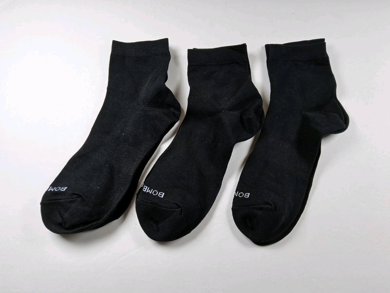 Bombas Lightweight Quarter Socks Lot Of 3 Pairs Size S