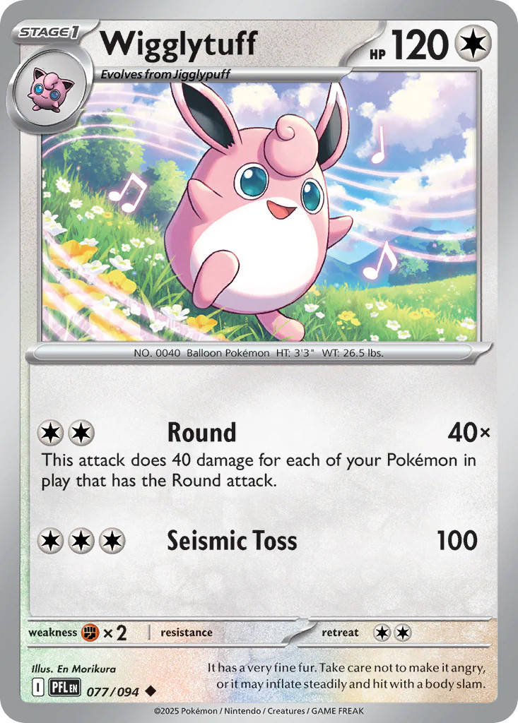Wigglytuff 77/94 Uncommon | Phantasmal Flames | Pokemon Card