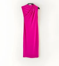 Zara Women’s Midi Sleeveless Sheath Dress Fuchsia Size Small