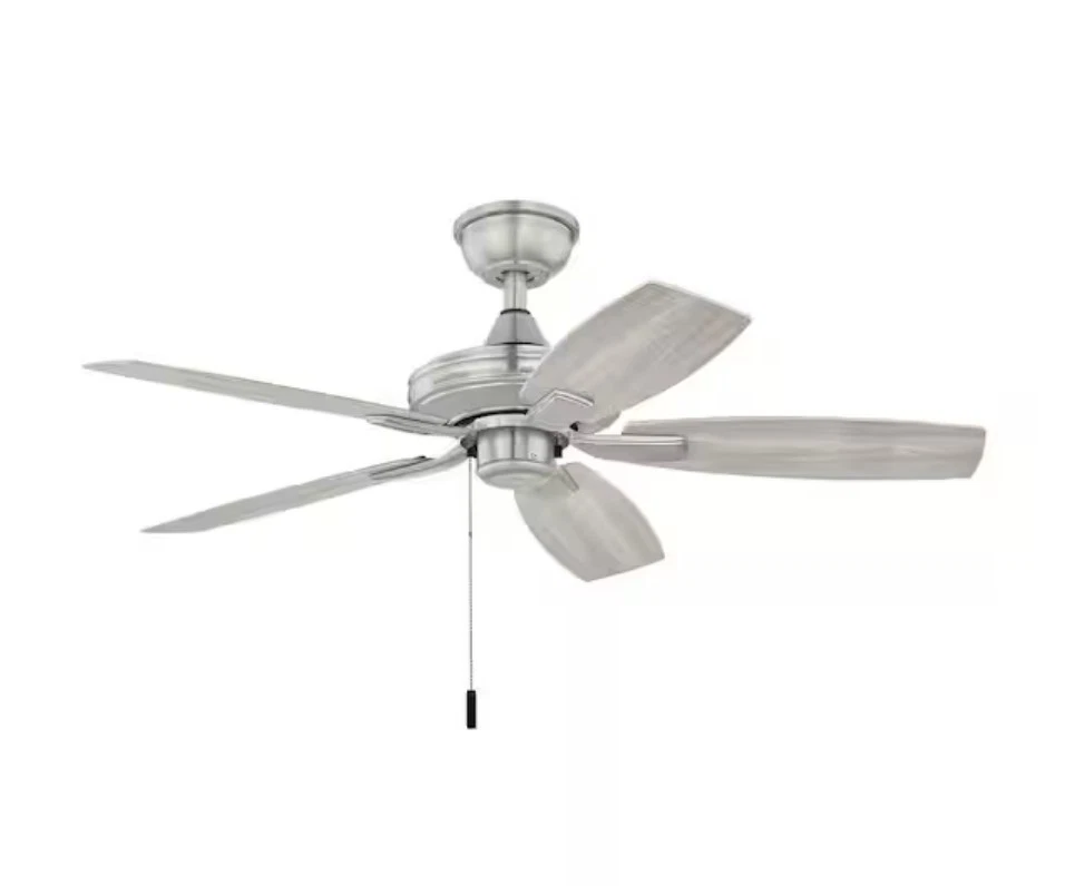 Hampton Bay Gazebo III 42 in. Indoor/Outdoor Brushed Nickel Ceiling Fan New - Image 3 of 4