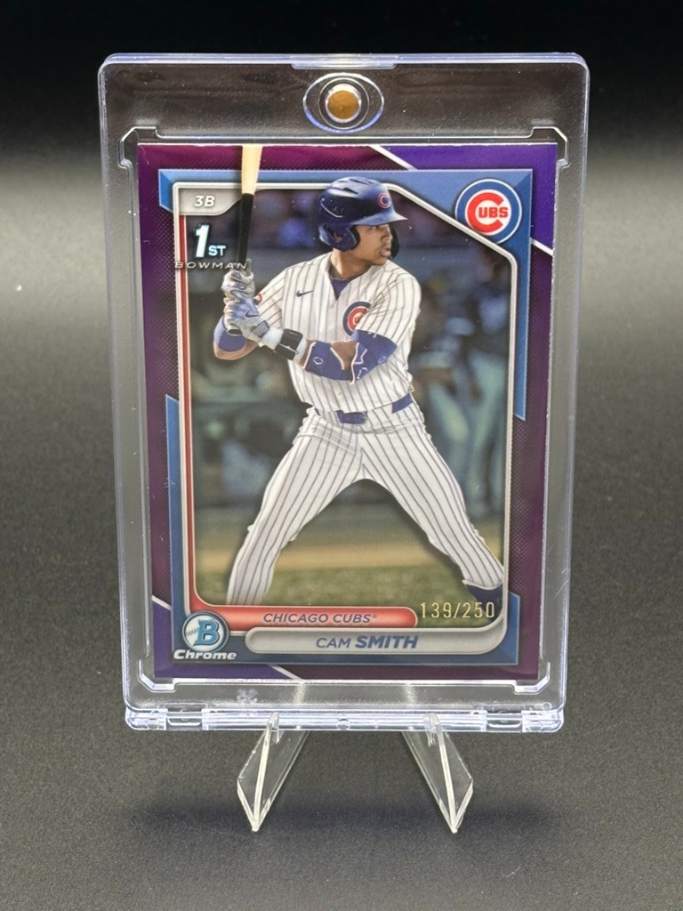 2024 Bowman Draft Chrome Cam Smith BDC-67 Purple Refractor /250