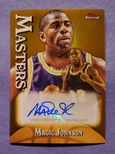 2024 Topps Finest Basketball Gold Refractor Magic Johnson #MA-MJ