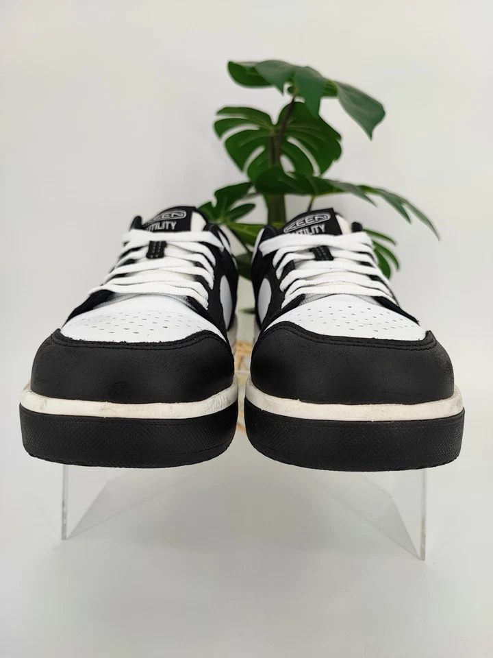 Zapatos de cuero Keen Overton Work para mujer en blanco y negro talla 7M EE. UU. Foto 2 de 4