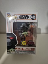 Figurine - Pop! Star Wars - The Mandalorian - Dark Trooper with Grogu - N° 488 -