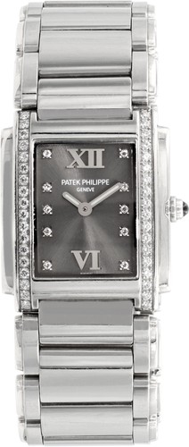 Patek Philippe Twenty 4 4910/010 Stainless Steel rhodium dial 23.7mm Quartz watc