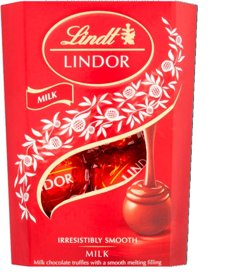 LINDT LINDOR MILK CHOCOLATE TRUFFLES BOX