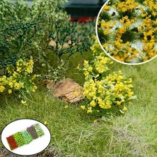 Miniature Flowers Mini Model Railway Garden Diorama Scenery Decoration