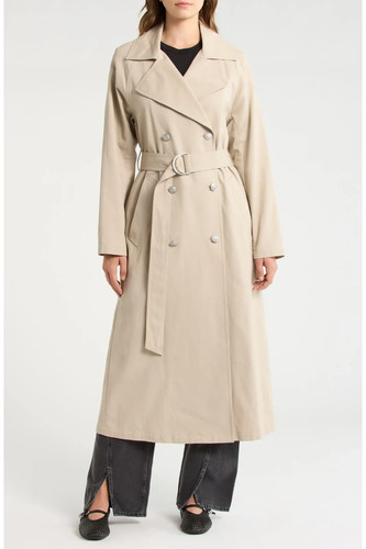 NEW, Rag & Bone Women's Ginny Twill Trench Coat in Sandstone Sz XS #C4862