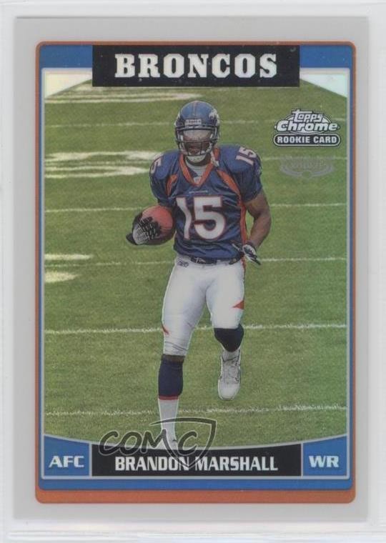 2006 Topps Chrome Refractor Brandon Marshall #263 06pp
