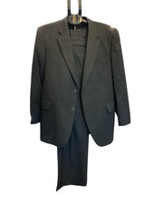 Jos. A. Bank Suit 44R/39x29 Slate Gray 2 Button Pleated Pants Wool/Cashmere