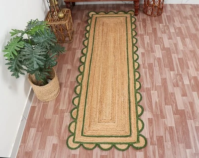 Läufer Teppich Geflochten Jute Naturfaser Landhaus Jute Vorleger Rustikal Loo... - Bild 1 von 4