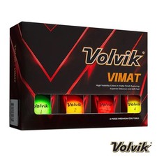 Volvik Vimat Golf Balls Soft Feel Distance Multi Colour Dozen Pack + Srixon Gift