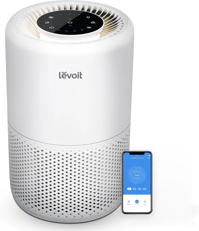 Purificador de Aire para Hogar Dormitorio HEPA Humo Polvo Contaminantes Inteligente WiFi Alexa Con... Foto 3 de 4
