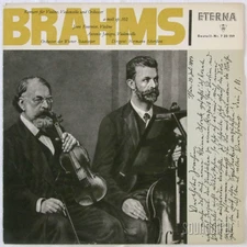 FOURNIER JANIGRO SCHERCHEN BRAHMS DOUBLE CONCERTO ETERNA 10" ED.1 720159 NM