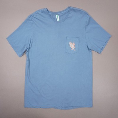 NEW Auburn University State War Eagle Tile Graphic Pocket T Shirt Mens XL Blue