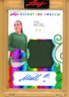 2026 Leaf Football Spectacular Nika Muhl AUTO G/U RELIC RAINBOW HOLO #2/3