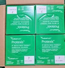 Cardinal Health Protexis PI with Neu-Thera Sterile Surgical Gloves SIZE 7 (200x)