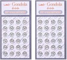 48Pcs Silver 6mm Metal Fastener Buttons Mini Sew-on Snap Buttons Press Studs ...