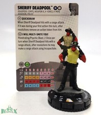 Heroclix Deadpool Weapon X set Sheriff Deadpool 034 Rare figure w/card 