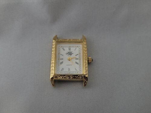 KIRK'S FOLLY Lady Watch Heart Charm Bracelet Jewelry Gold Tone Watch Head