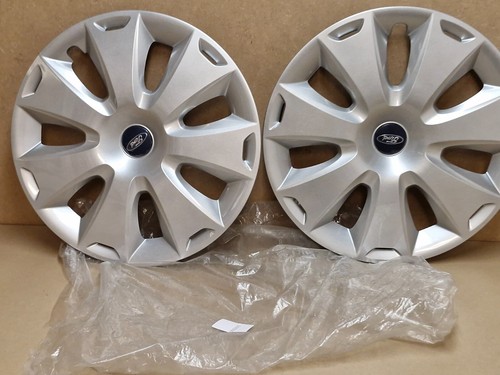 X2 Ford Wheel Trim Hub Cap Cover 16" Silver Single 2007-on 1683454 Genuine - Picture 3 of 15