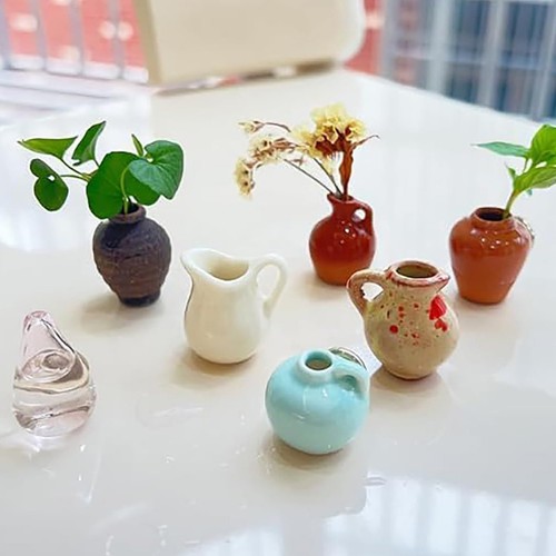 8pcs Mini Ceramics Vase Fridge Magnet DIY Porcelain Vase Refrigerator Magnet - Picture 4 of 10