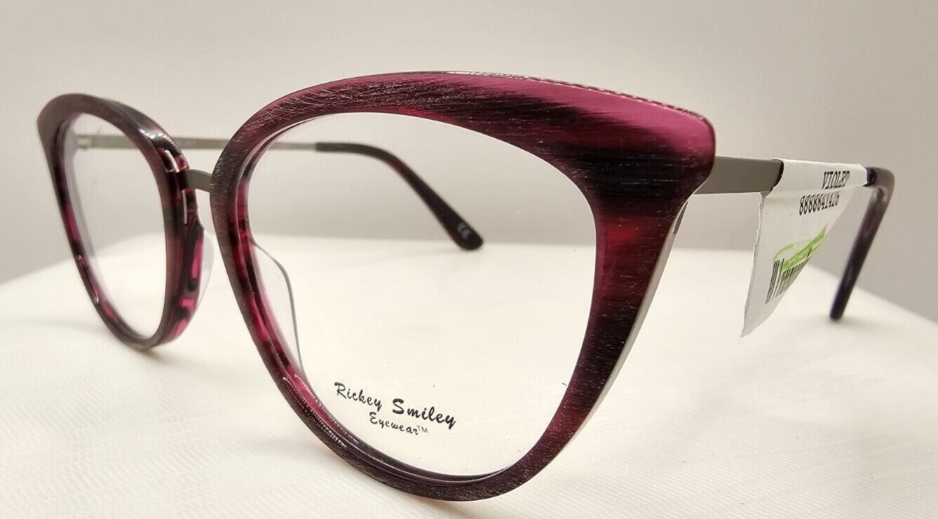 Rickey Smiley Eyewear RS 211 Violet Eyeglasses Frames Only 54-19-140 ...