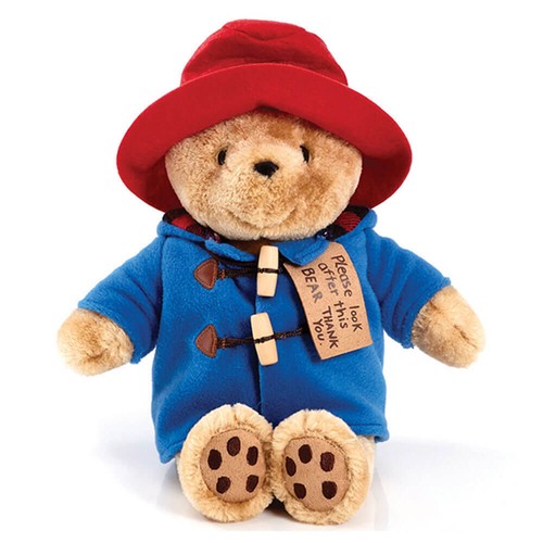 Portant son Duffel Coat traditionnel Ours Paddington doux et câlin assis - Picture 4 of 5