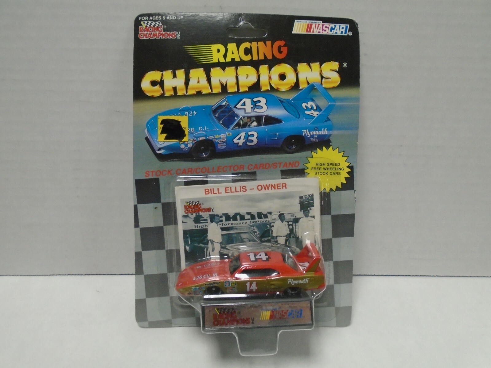 Racing Champions Bill Ellis Plymouth NASCAR Stock Car 1:64 090219AMCAR ...