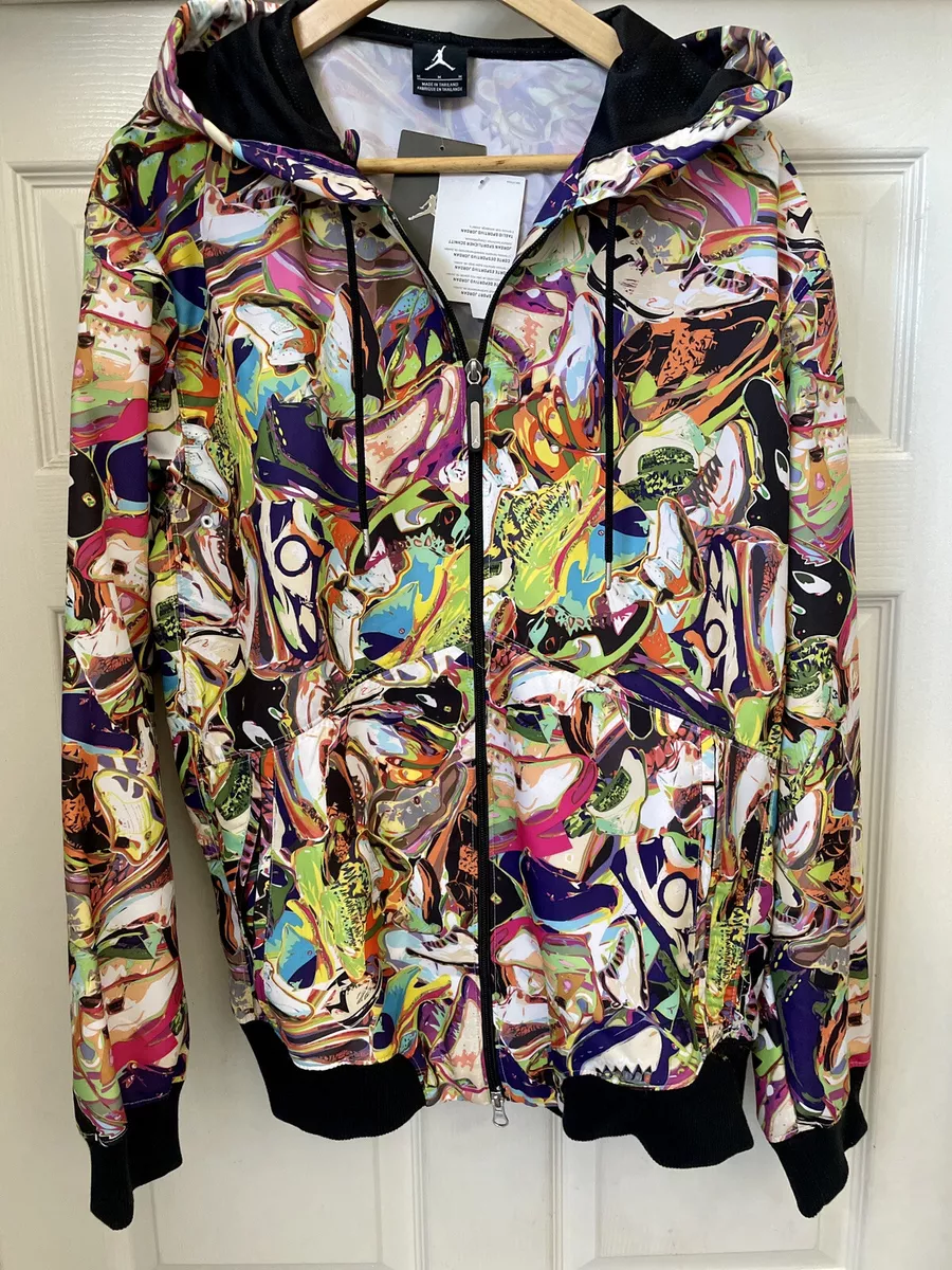 Tanke Remission kål new jordan 5 v bel air technicolor all over sneaker jacket hoodie sz M  khaled | eBay