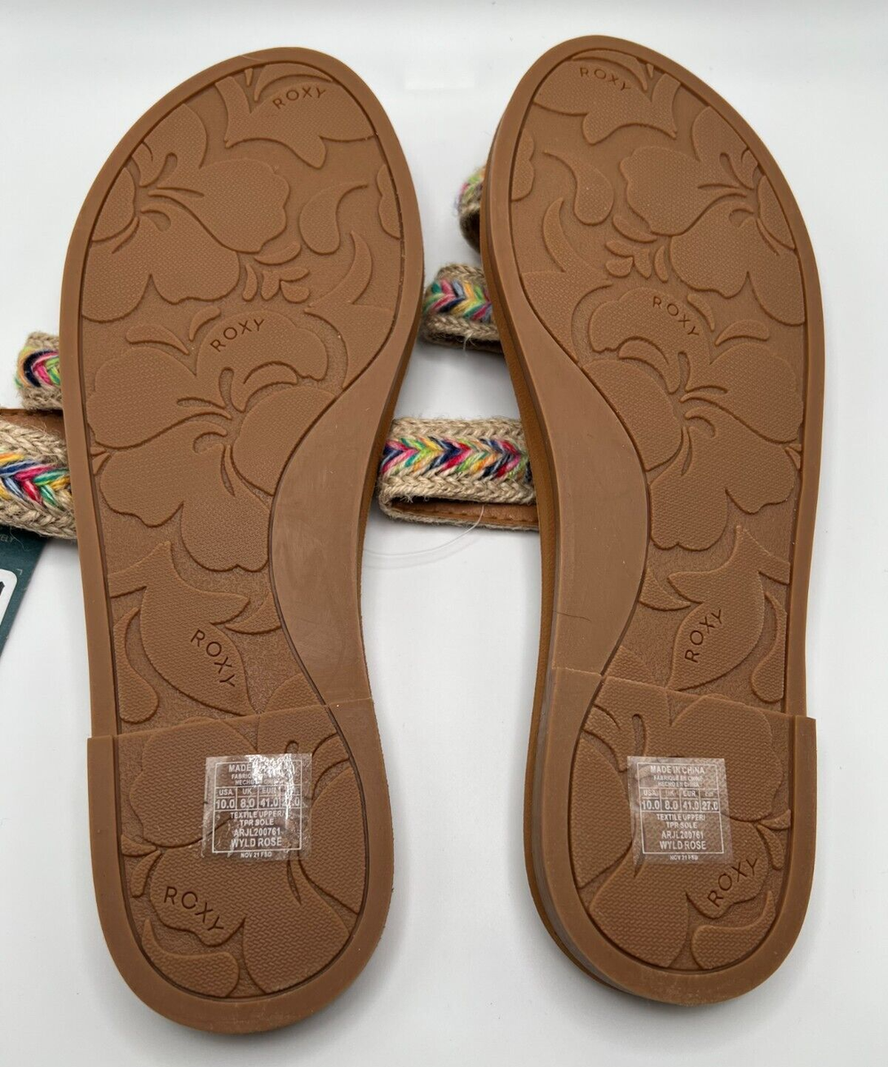 Roxy WILD ROSE Women's Sandals Size 10 | eBay