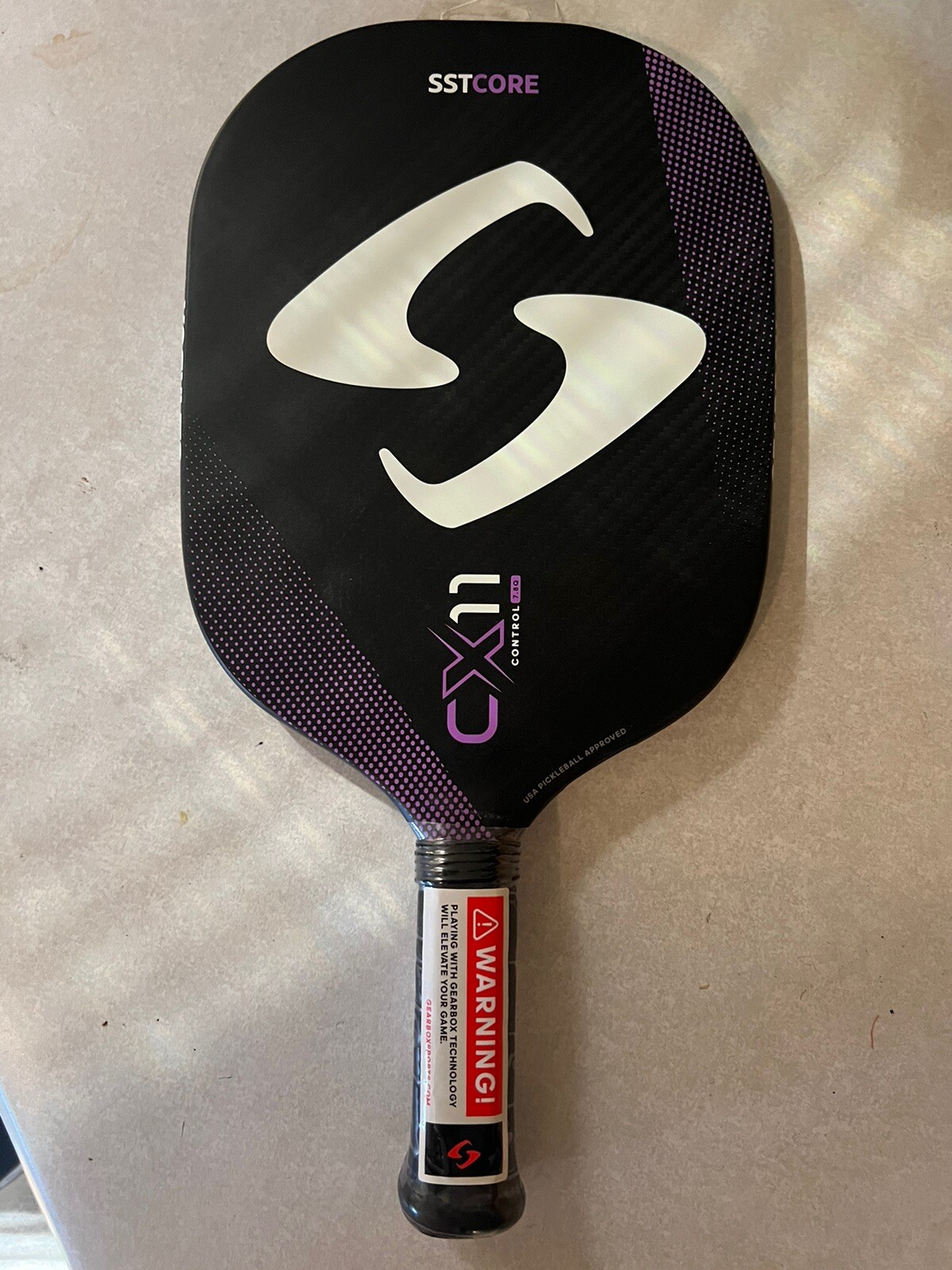 Gearbox Pickleball Paddle CX11 QuadCONTROL 7.8oz Purple 3 15/16 Handle eBay