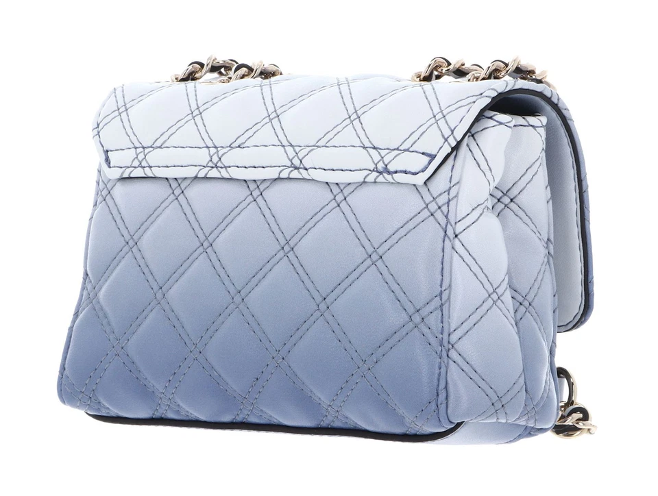 GUESS Mini 2 Compartment Convertible Flap XS Umhängetasche Stormy Blue Multi Neu - Bild 4 von 4