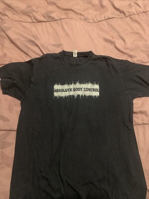 Absolute Body Control Shirt Large Synth Klinik Industrial Black EBM Vintage Rare