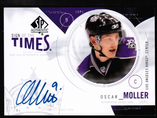 2009-10 Ud Sp auténtico #ST-OM signo de los tiempos Oscar Moller automático