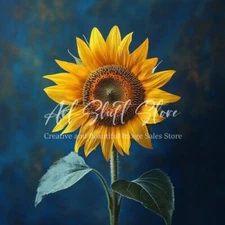 Photo Digital Product Wallpaper Image Picture Background for a print Sunflower