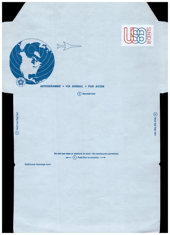 Lot of (19) - Aerograme Air Mail Sheets - Not Folded - MINT See Images - Image 4 of 4