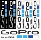 GoPro Hero Camera Decals Sticker Graphic Set Vinyl Logo salt water marine 6Pcs